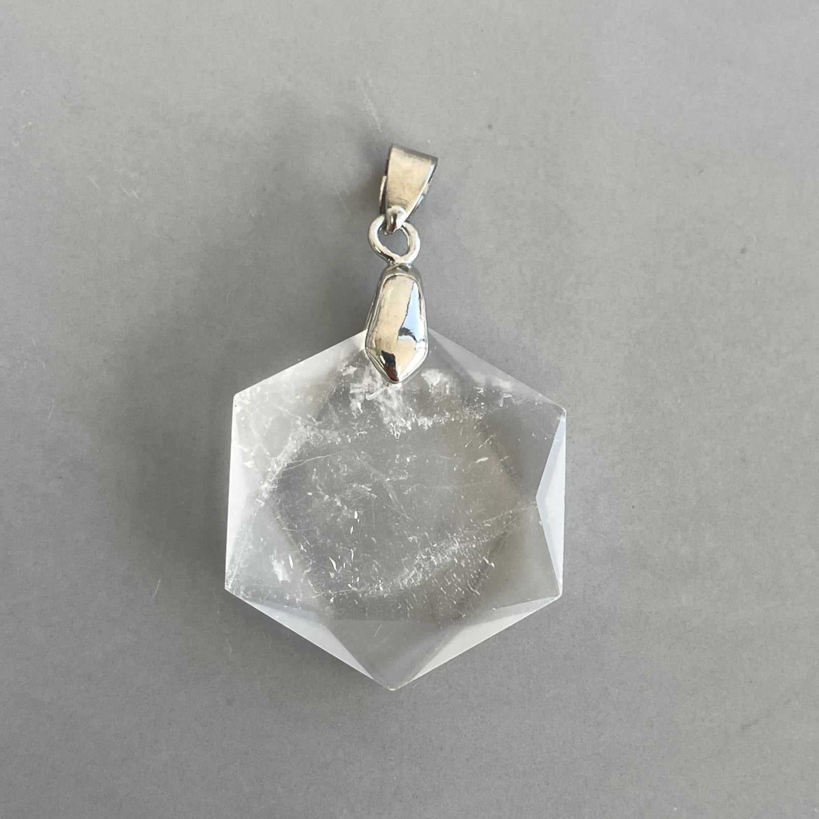 Clear Quartz Hexagonal Pendant Clear Quartz Hexagonal Pendant